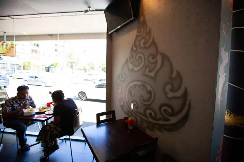Inside T Top Thai restaurant